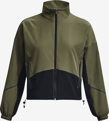 UNDER ARMOUR Athletic Jacket 'Unstoppable' in Green: front