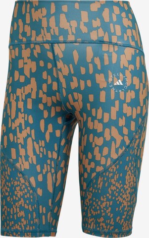 ADIDAS BY STELLA MCCARTNEY Skinny Workout Pants 'TruePurpose Optime' in Blue: front