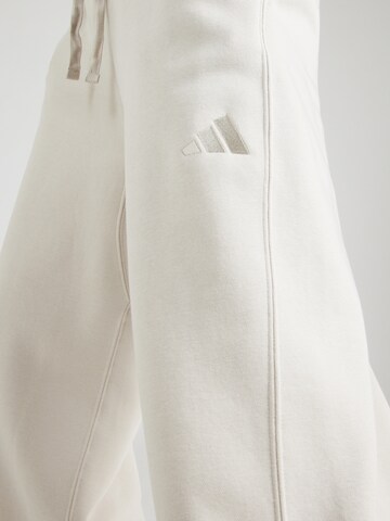 Wide leg Pantaloni sport 'ALL SZN' de la ADIDAS SPORTSWEAR pe alb