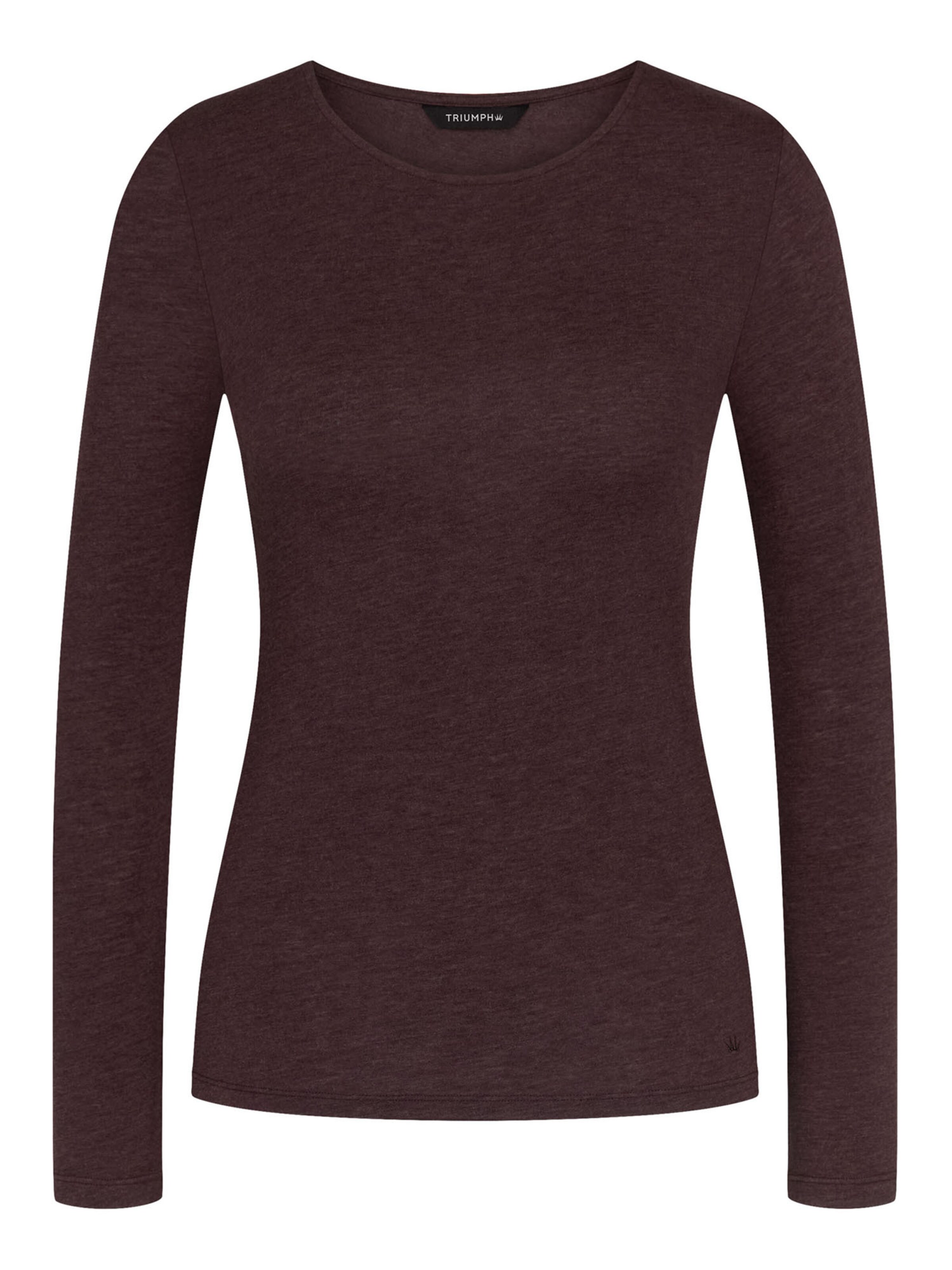 TRIUMPH Shirt ' Red Label Beauty Layers ' in Bruin: voorkant