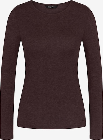 TRIUMPH Shirt ' Red Label Beauty Layers ' in Bruin: voorkant