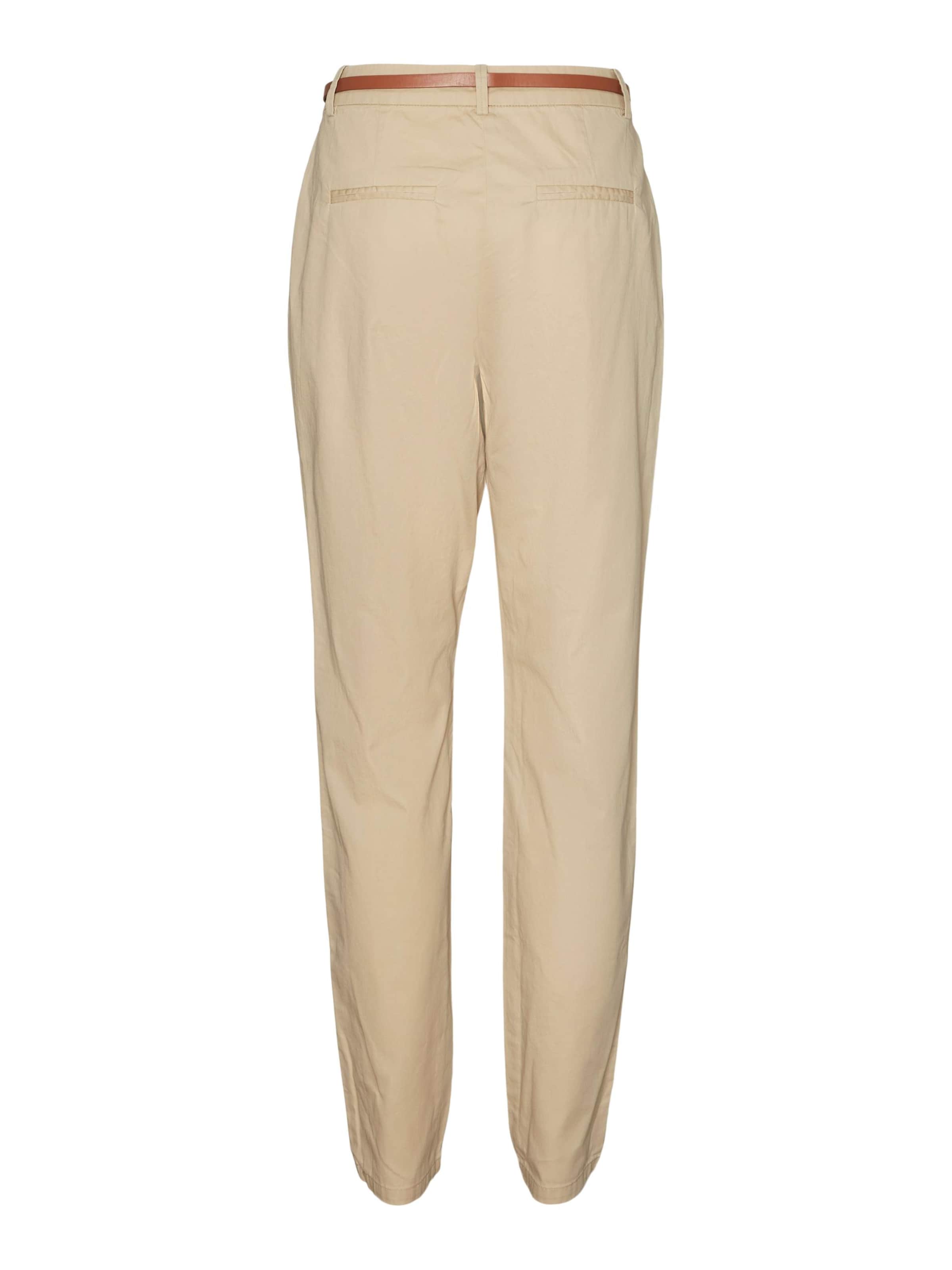 VERO MODA - Regular Calças chino 'FLASHINO' em bege