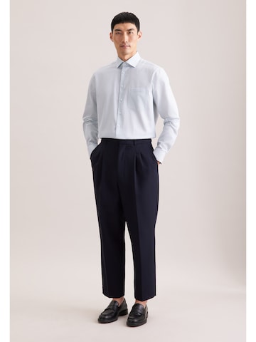 SEIDENSTICKER Regular Fit Business Hemd ' Schwarze Rose ' in Blau