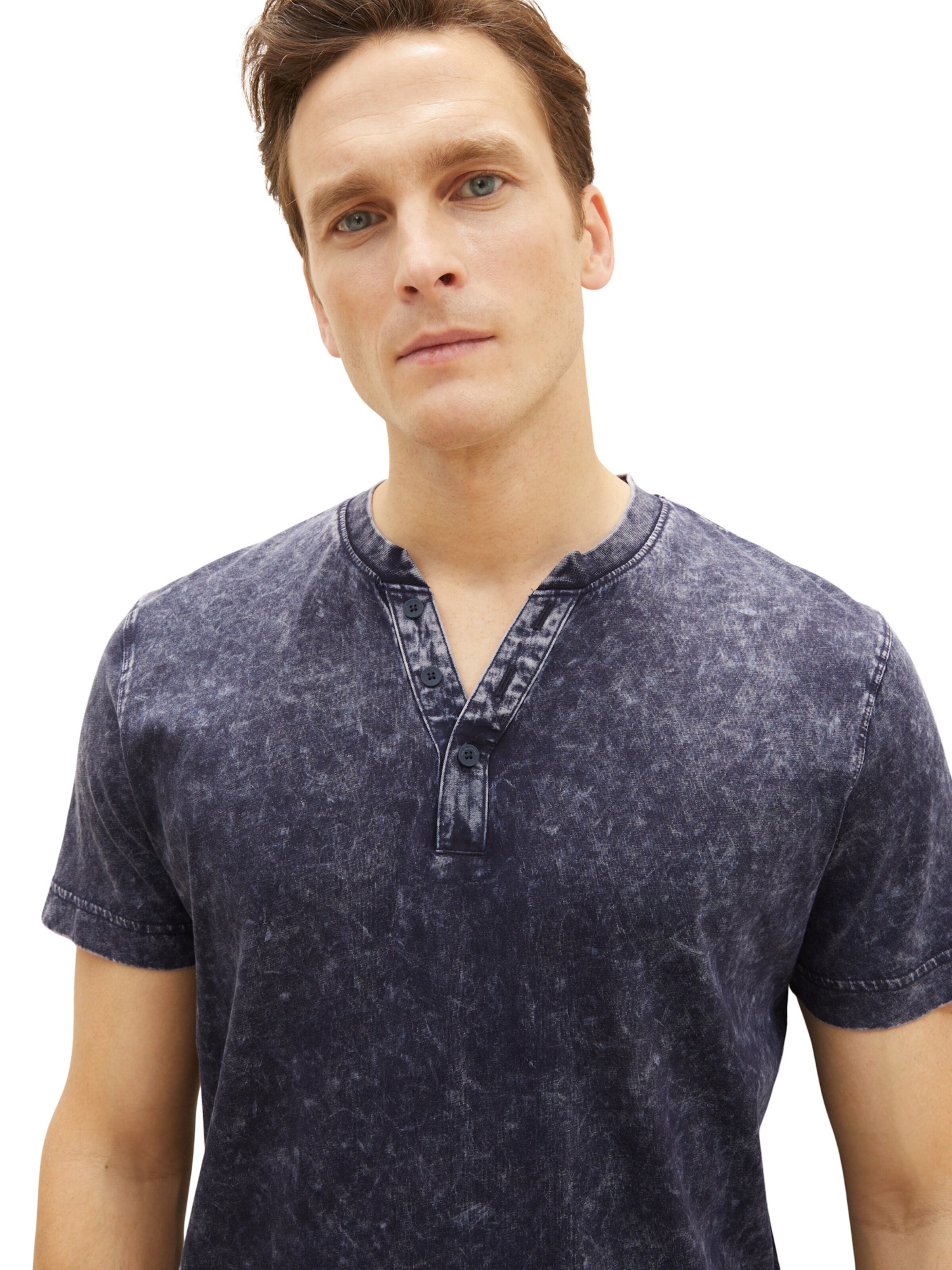 TOM TAILOR Shirt 'Serafino' in Blue