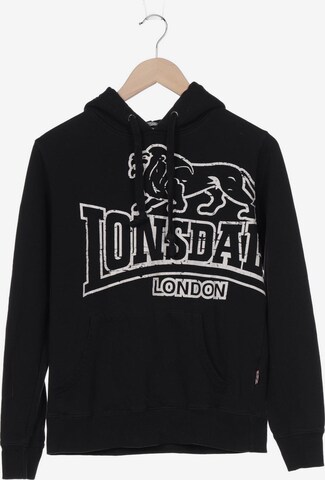 LONSDALE Sweatshirt & Zip-Up Hoodie in S in Black: front