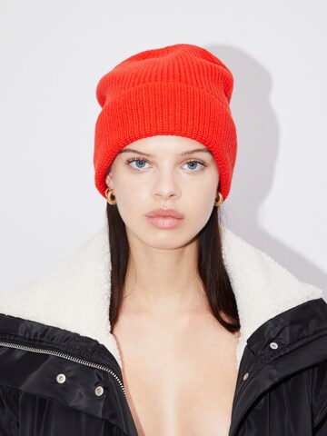 Bonnet 'Lexa' LeGer by Lena Gercke en rouge : devant