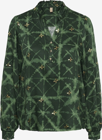 Chemisier CULTURE en vert : devant