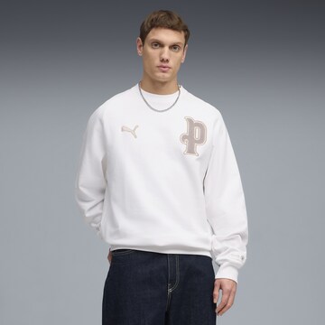 PUMA Sports sweatshirt 'Manchester City 10th Anniversary' in White: front