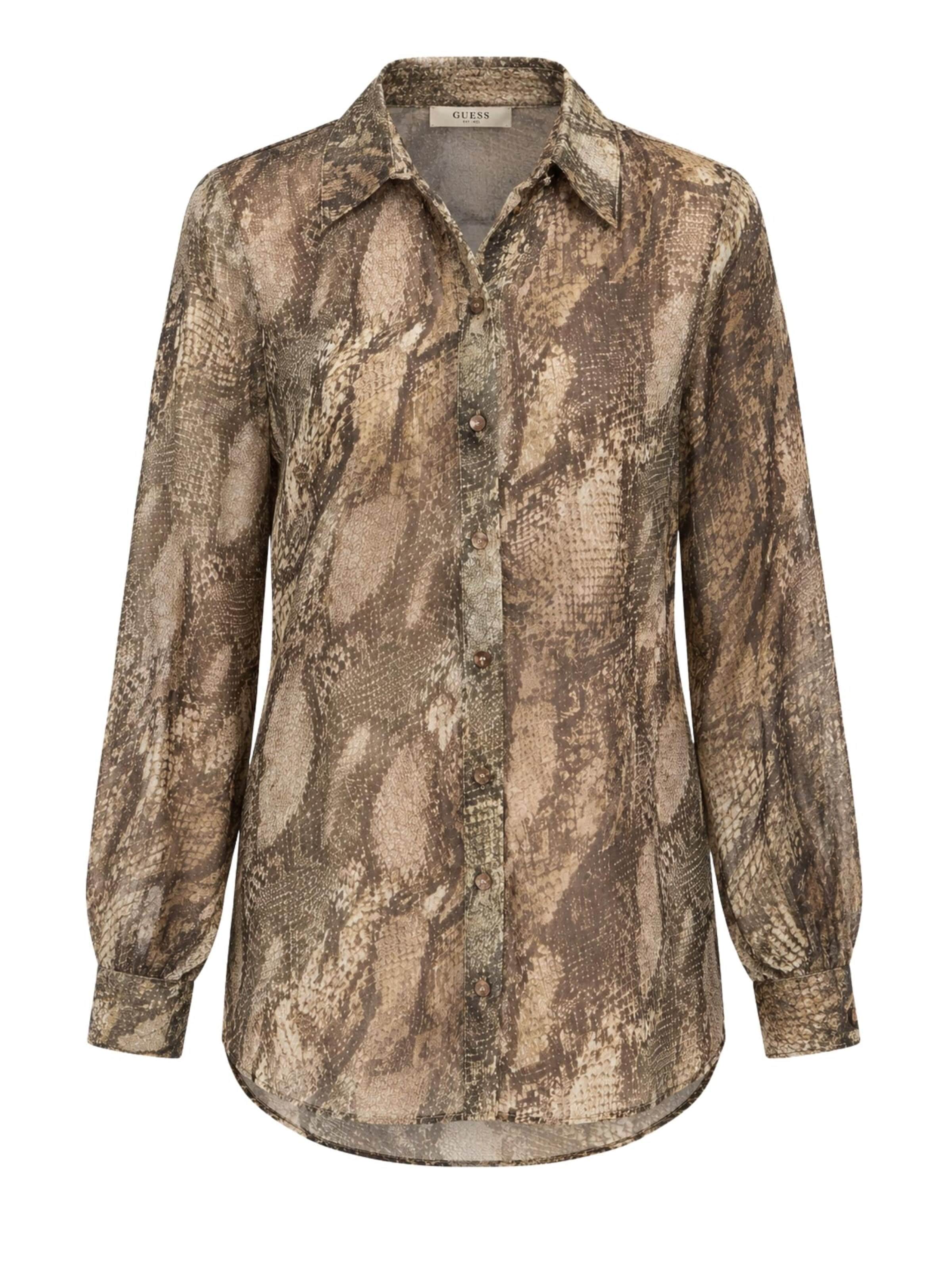 GUESS - Camiseta 'W6YH68W3212' en marrón: frente