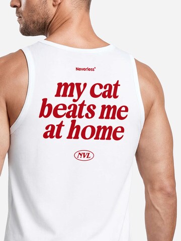 Neverless Shirt 'My cat' in White