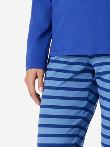 SCHIESSER Pyjama 'Casual Essentials' in Blauw