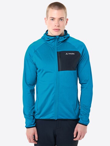 VAUDE Funktionele fleece-jas 'Tekoa II' in Blauw: voorkant