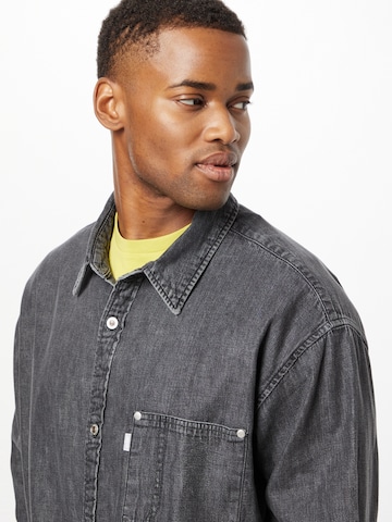 LEVI'S ® Comfort fit Overhemd 'Levi's® Men's Silver Tab™ Oversized 1 Pocket Shirt' in Zwart