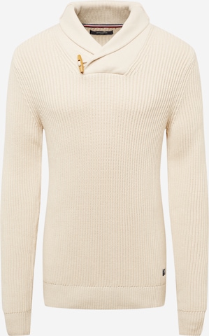 Pullover 'CHARLES' di JACK & JONES in beige: frontale