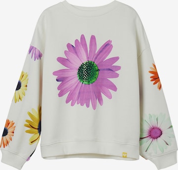 Desigual Sweatshirt 'Daisy' in Wit: voorkant