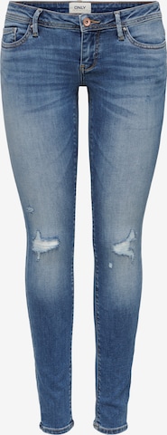 ONLY - Skinny Calças de ganga 'Colar' em azul: frente