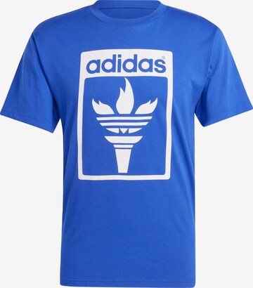 T-Shirt 'Trefoil Torch' ADIDAS ORIGINALS en bleu : devant