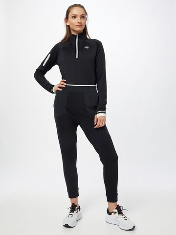 new balance Αθλητική μπλούζα φούτερ 'Heat Grid' σε μαύρο