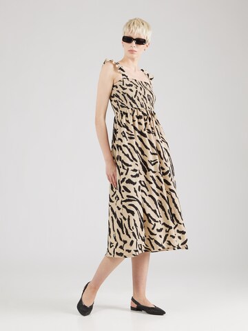 Robe 'Luna' PIECES en beige : devant