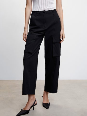 MANGO Regular Cargo Pants 'Louis' in Black: front