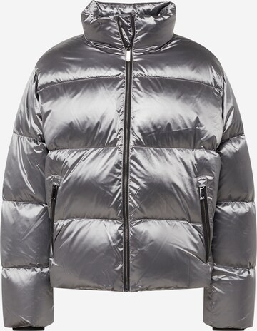Calvin Klein Zimní bunda – stříbrná: přední strana