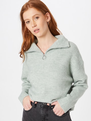 TOM TAILOR DENIM Sweater in Green: front