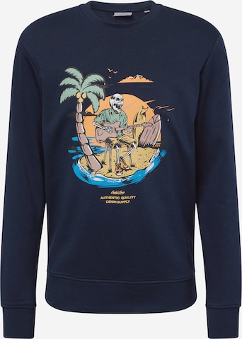 Sweat-shirt 'ZION' JACK & JONES en bleu : devant