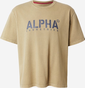 ALPHA INDUSTRIES Shirt in Green: front