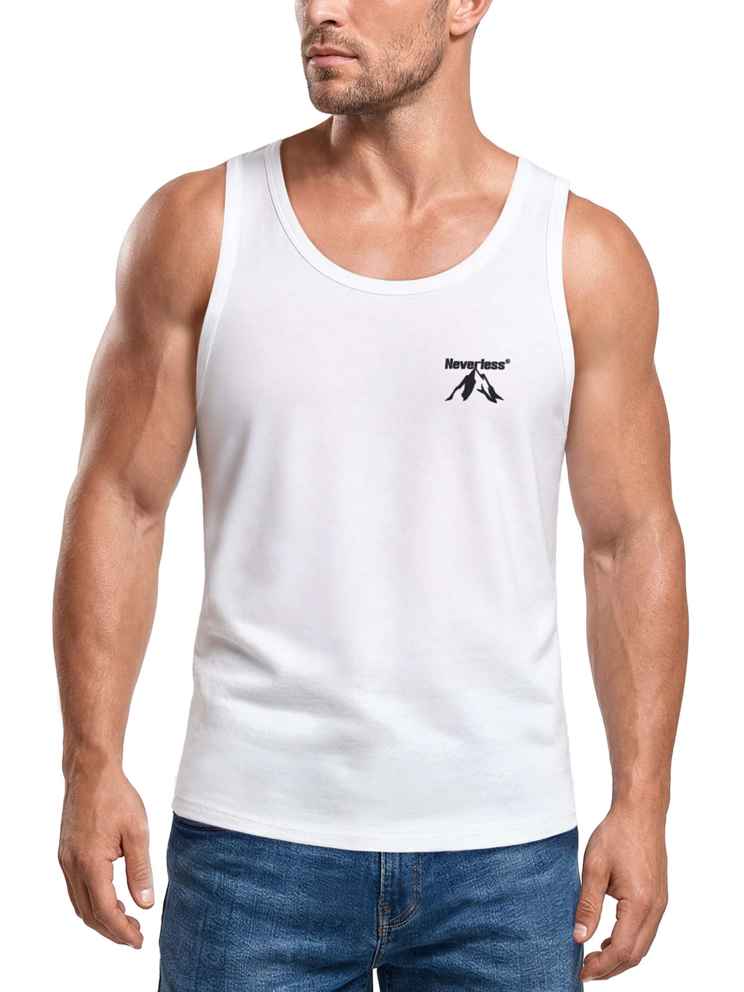 Neverless Shirt 'Apex mountain'‌ in Weiß