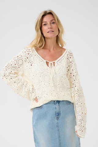 Cream Pullover 'Rusti' in Weiß: Vorderseite