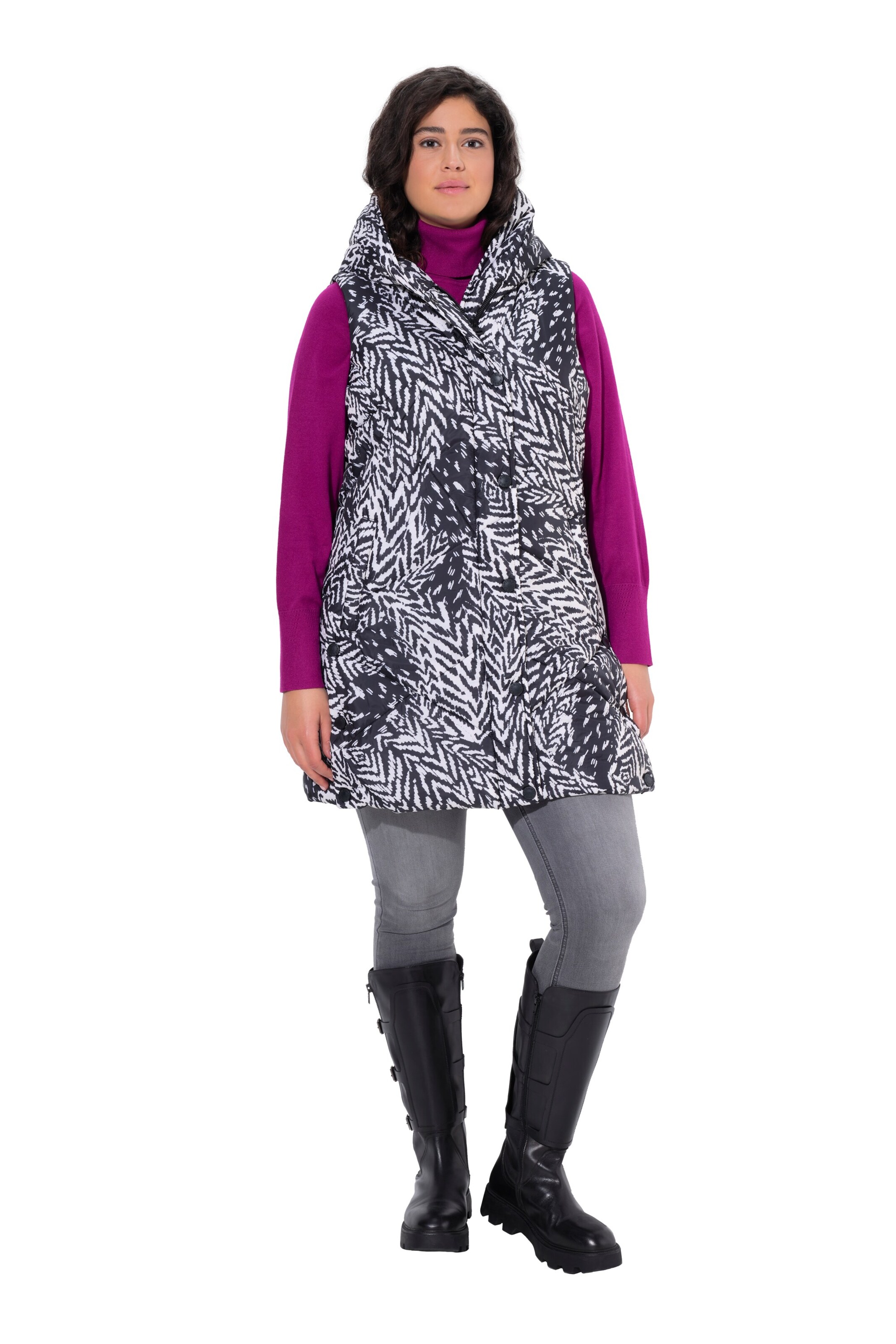 Ulla Popken Vest in Black