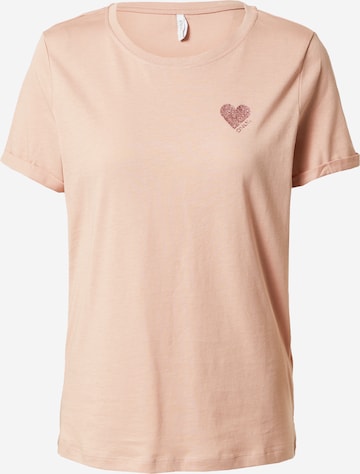 ONLY T-shirt 'KITA' i rosa: framsida