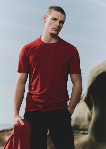 MANGO MAN Shirt 'Escala' in Red