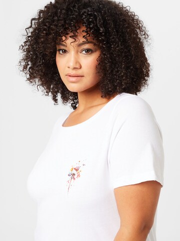 Zizzi Shirt 'Anny' in White