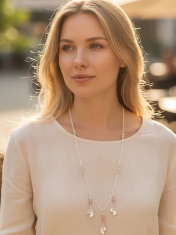 Gloria Mago Kette‌ in Pink: Vorderseite