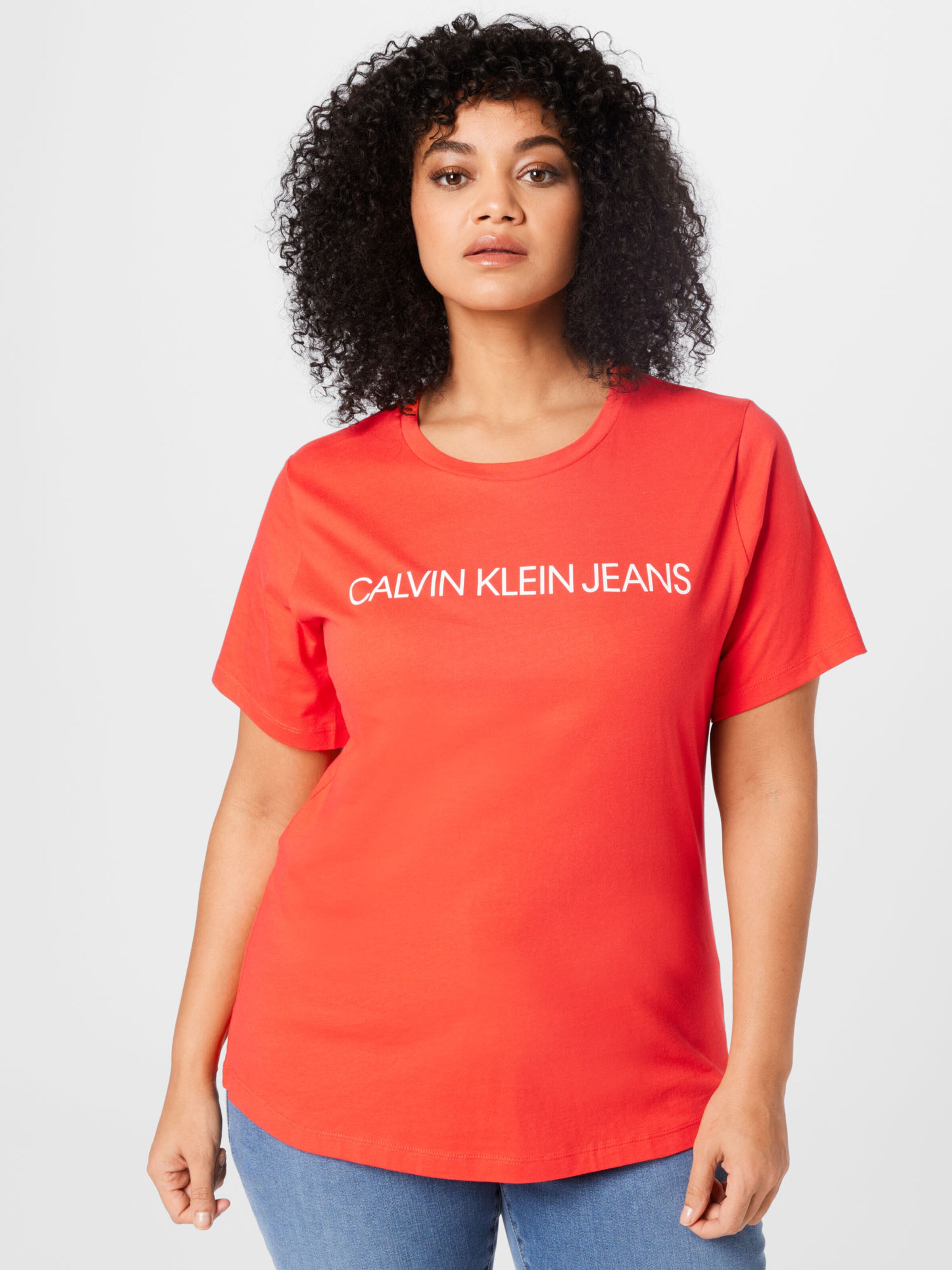 Calvin Klein Jeans Plus Shirt in Red 