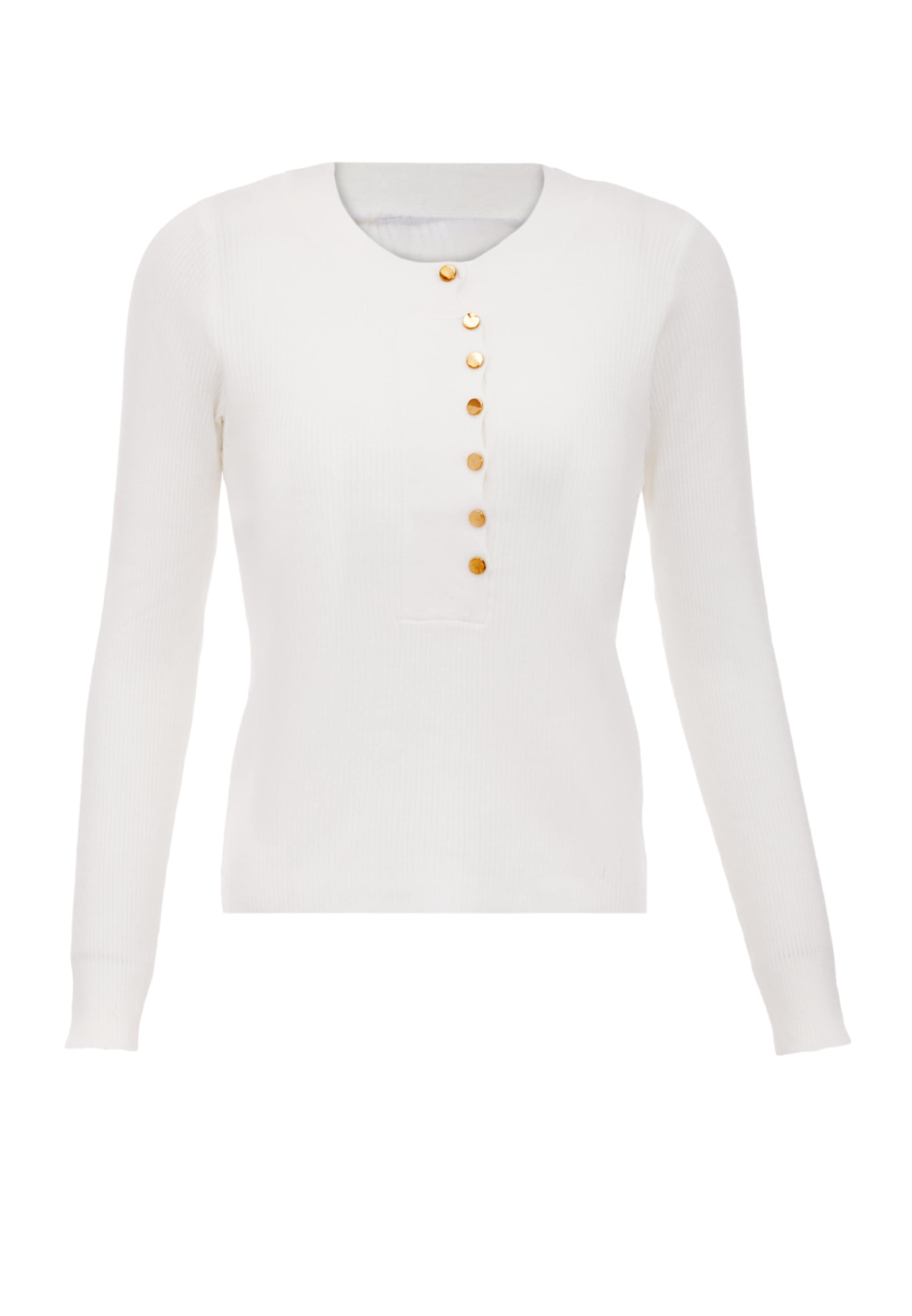 canevaPulover - bijela boja: prednji dio