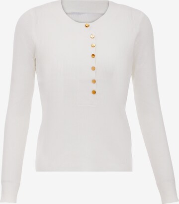 caneva Sweater in White: front