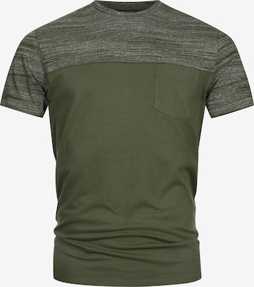 INDICODE JEANS Shirt 'INSprings' in Groen: voorkant