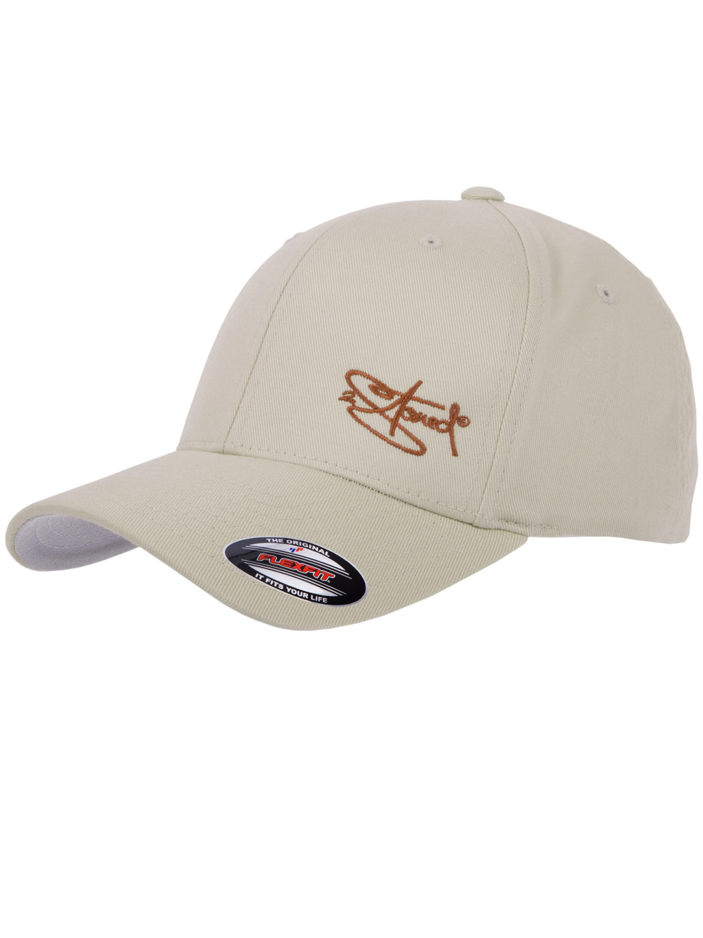 2Stoned Cap 'Flexfit Wooly Combed Classic' in Beige: front