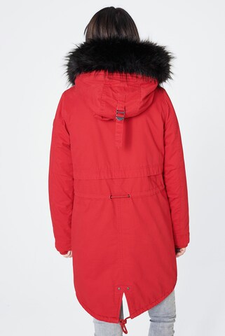 Harlem Soul Between-Seasons Parka 'Clau-Dia' in Red