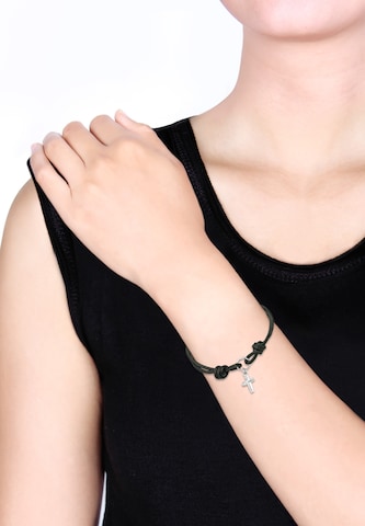 ELLI Bracelet 'Kreuz' in Black: front