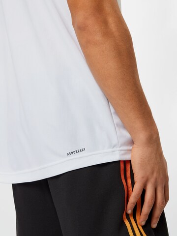 T-Shirt fonctionnel 'Aeroready Designed To Move 3-Stripes' ADIDAS SPORTSWEAR en blanc