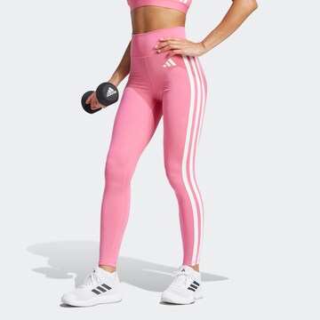 ADIDAS PERFORMANCE Skinny Sporthose 'Optime Essentials' in Pink: Vorderseite