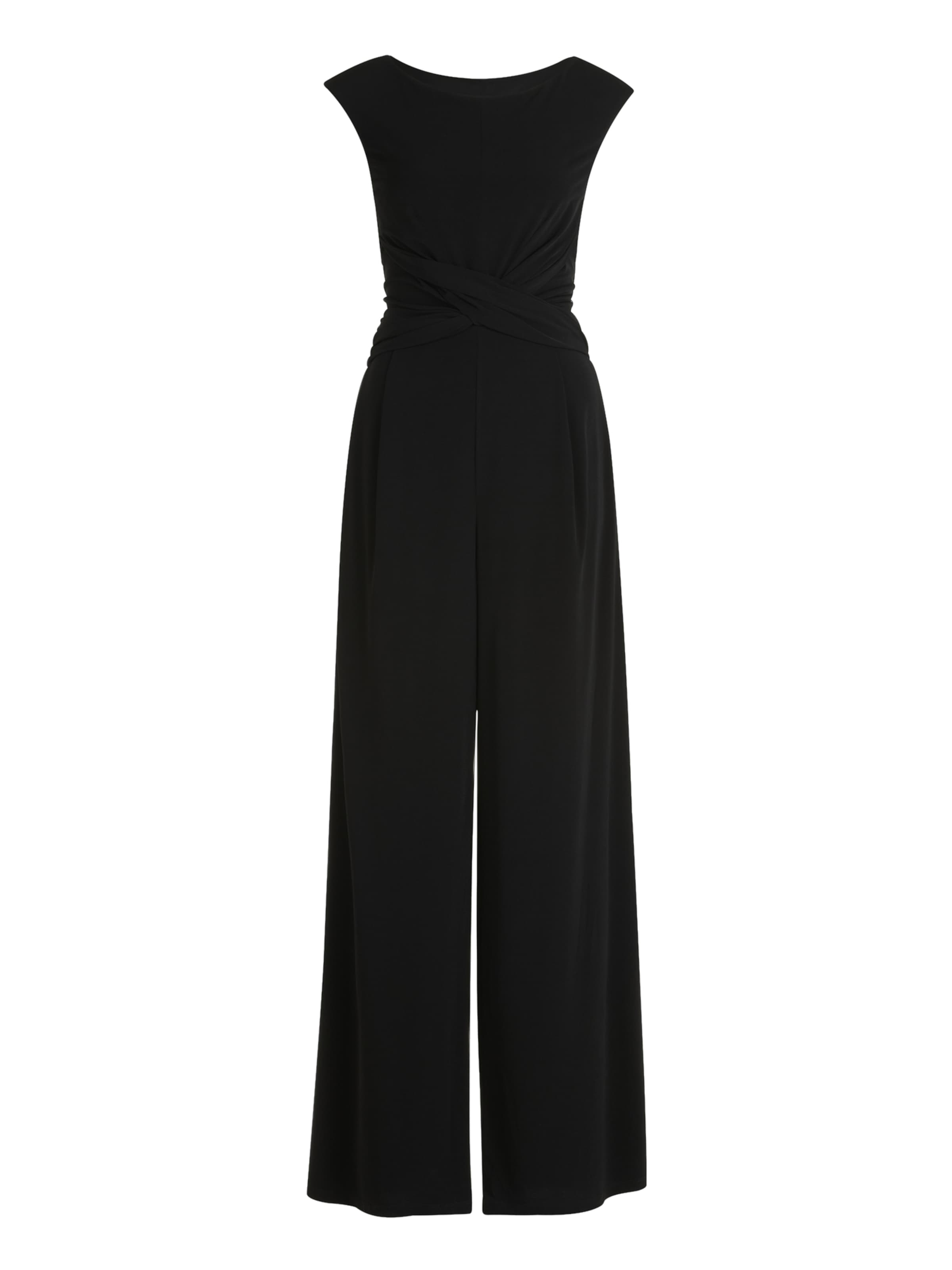 Tuta jumpsuit di Vera Mont in nero: frontale