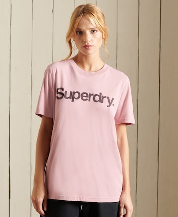 Superdry - Camiseta en rosa