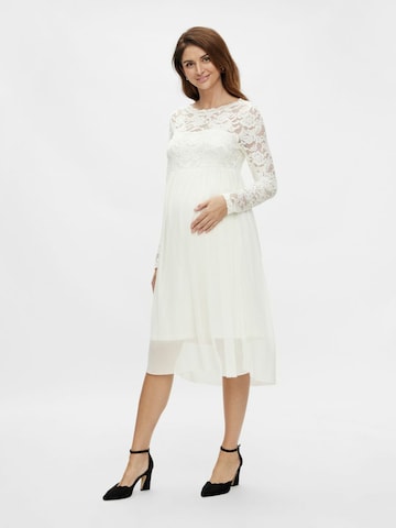 MAMALICIOUS فستان 'Mivana' بلون أبيض: الأمام