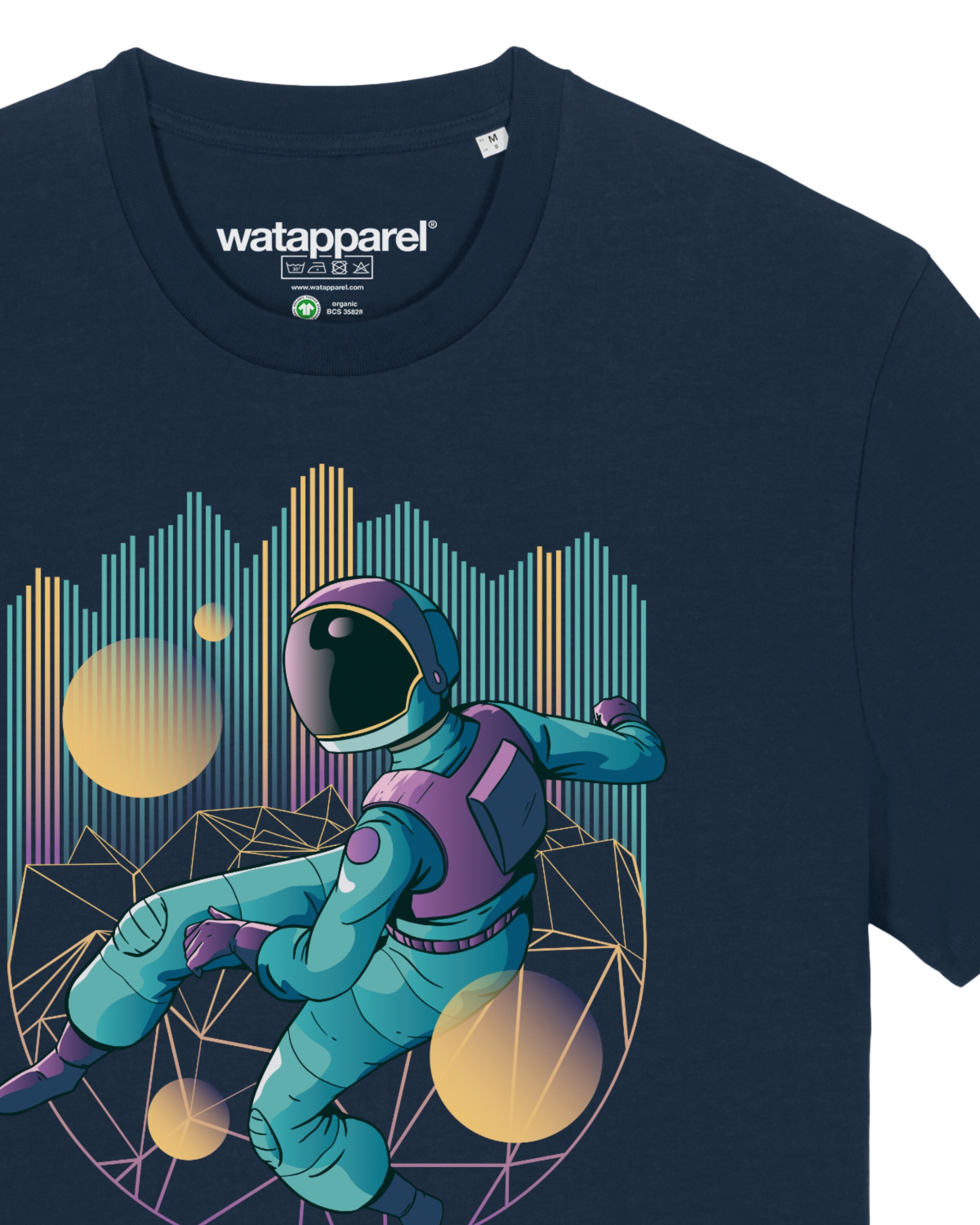 Watapparel T-Shirt ' Techno Astronaut ' in Blau