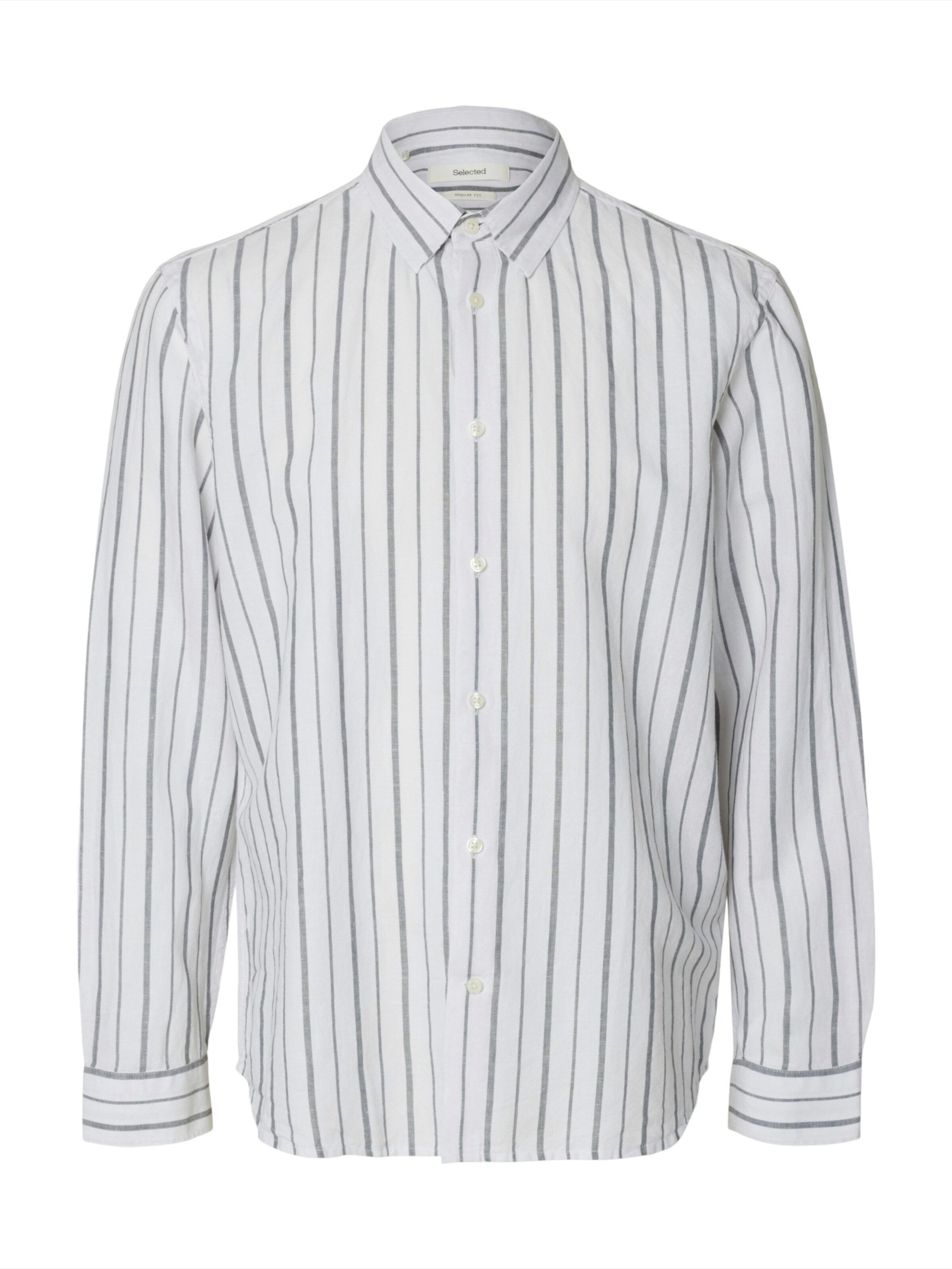 balta SELECTED Marškiniai 'SLHCLAY': priekis