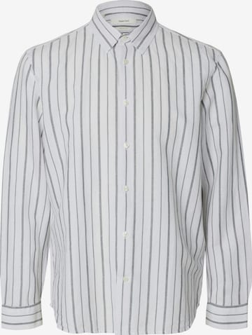 SELECTED Риза 'SLHCLAY' в бяло: отпред